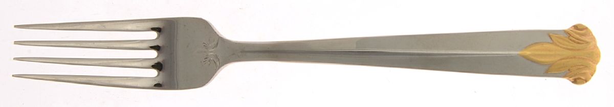 Fleur De Lys Gold (Stainless, Gold Acct) Fork by Christian Dior-1