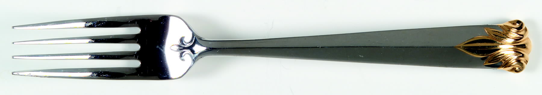 Fleur De Lys Gold (Stainless, Gold Acct) Individual Salad Fork by Christian Dior-1
