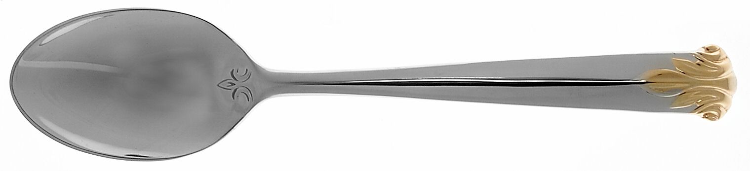 Fleur De Lys Gold (Stainless, Gold Acct) Place/Oval Soup Spoon by Christian Dior-1