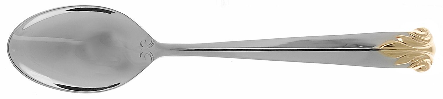 Fleur De Lys Gold (Stainless, Gold Acct) Teaspoon by Christian Dior-1