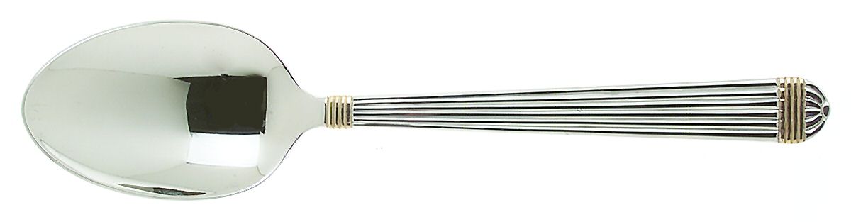 Gaudron (Stainless, Gold Accent) Tablespoon (Serving Spoon) by Christian Dior-1