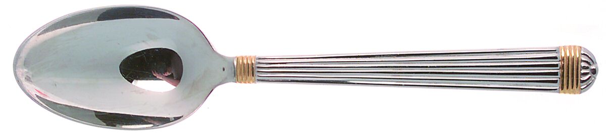 Gaudron (Stainless, Gold Accent) Place/Oval Soup Spoon by Christian Dior-1