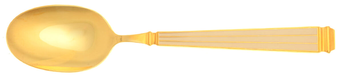 Regence-White (Gold Electroplate) Place/Oval Soup Spoon by Christian Dior-1