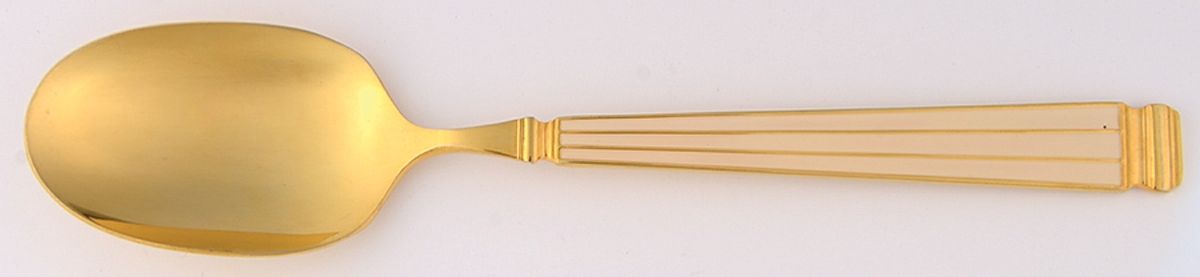 Regence-White (Gold Electroplate) Teaspoon by Christian Dior-1
