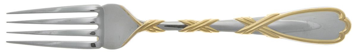Tresse Gold (Stainless, GoldAcct) Fork by Christian Dior-1