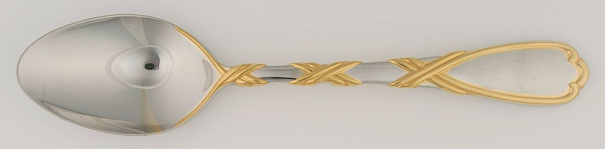 Tresse Gold (Stainless, GoldAcct) Place/Oval Soup Spoon by Christian Dior-1