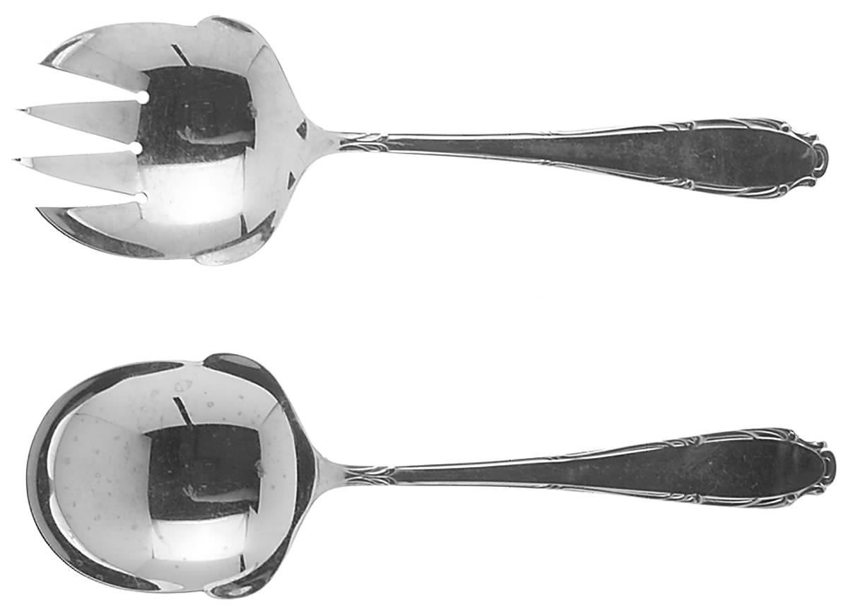 Princess Beatrix (Stainless) (2 Pc) Solid Salad Set by Coreling-1