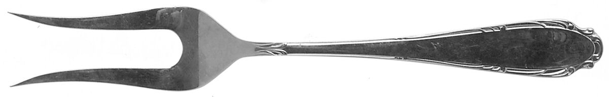 Princess Beatrix (Stainless) Small Solid Cold Meat Serving Fork by Coreling-1