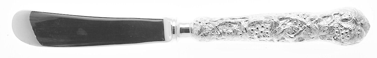 Chased & Pierced Vine (Sterling) Hollow Handle Paddle Butter Spreader (Solid) by CJ Vander-1