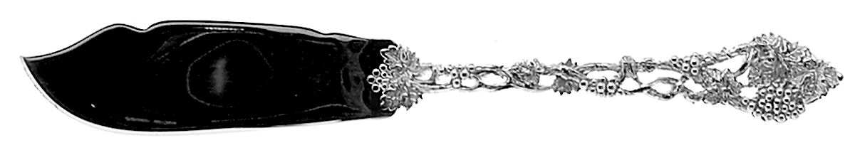 Chased & Pierced Vine (Sterling) Flat Handle Master Butter Knife by CJ Vander-1