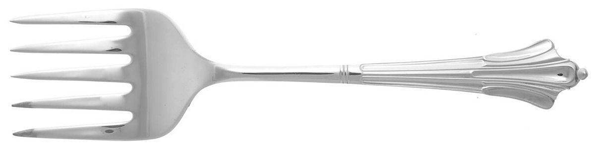 Albany (Silverplate) Medium Solid Cold Meat Serving Fork by Cooper Ludlam-1