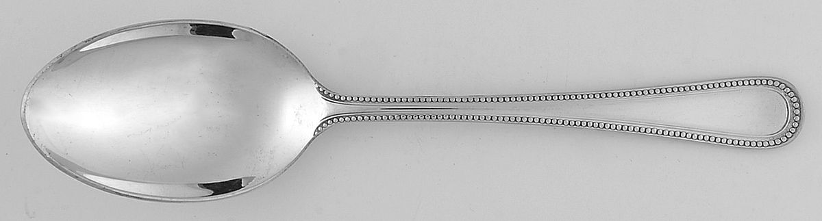 Bead (Silverplate) Place/Oval Soup Spoon by Cooper Ludlam-1
