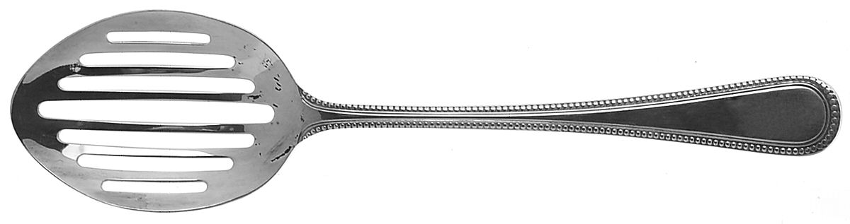 Bead (Silverplate) Pierced Tablespoon (Serving Spoon) by Cooper Ludlam-1