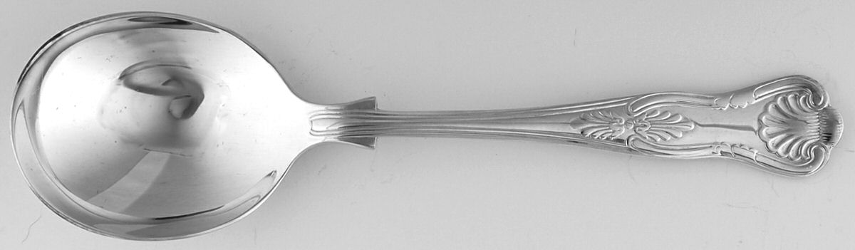 Kings (Silverplate) Round Bowl Soup Spoon (Gumbo) by Cooper Ludlam-1