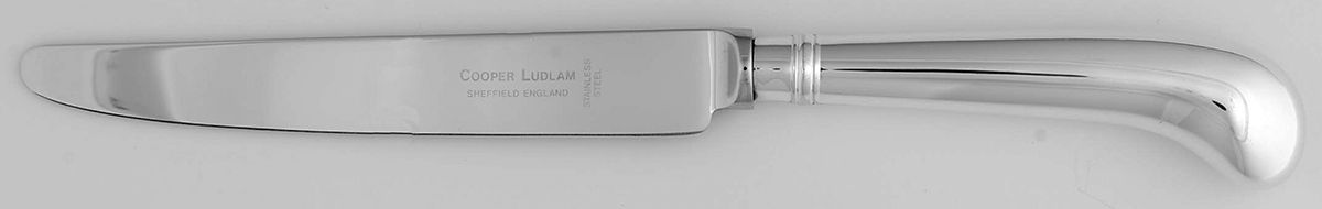 Rattail (Silverplate) New French Hollow Pistol Knife by Cooper Ludlam-1