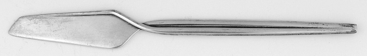 Trenza (Sterling) Flat Handle Butter Spreader by Celsa-1