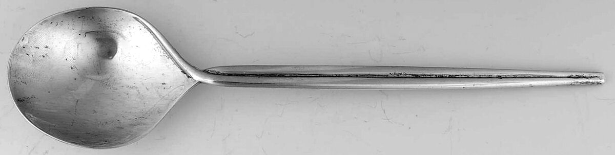 Trenza (Sterling) Solid Serving Spoon by Celsa-1