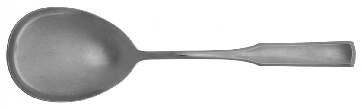 Williamsburg (Stainless) Solid Smooth Casserole Spoon by Carl Mertens-1