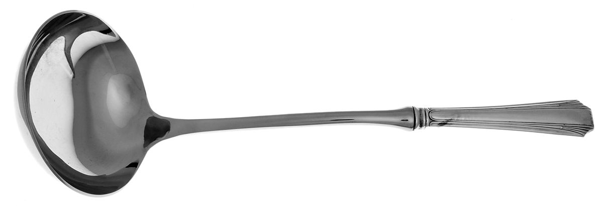 Queen Mary (Sterling, 1931, No Monograms) Soup Ladle with Stainless Bowl by Concord-1
