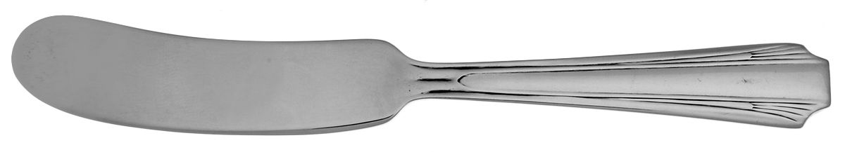 Queen Mary (Sterling, 1931, No Monograms) Flat Handle Butter Spreader by Concord-1