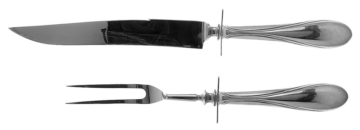 Concord-Yankee Clipper (Sterling, 1930) Large 2-Piece Roast Carving Set w/Stainless Blade by Concord-1