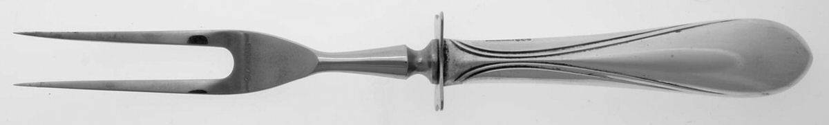 Concord-Yankee Clipper (Sterling, 1930) Small Steak Carving Fork with Stainless Prongs by Concord-1