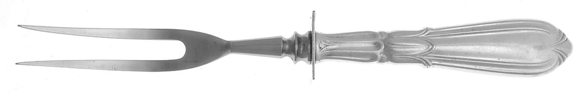 Crusader (Sterling, 1937-1938, No Monograms) Small Carving Fork W/Sterling Guard by Concord-1