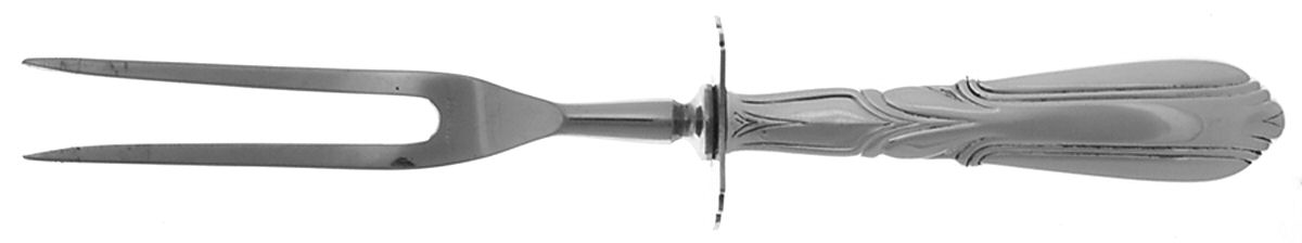 Crusader (Sterling, 1937-1938, No Monograms) Small Steak Carving Fork with Stainless Prongs by Concord-1