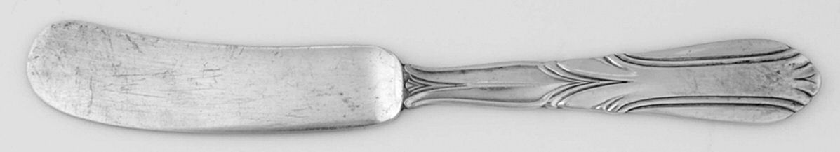 Crusader (Sterling, 1937-1938, No Monograms) Flat Handle Butter Spreader by Concord-1