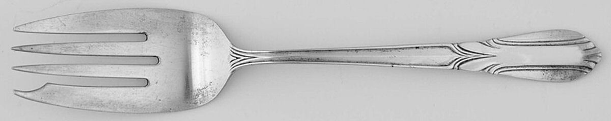 Crusader (Sterling, 1937-1938, No Monograms) Individual Salad Fork by Concord-1