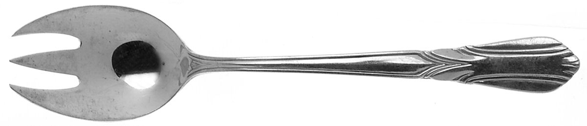 Crusader (Sterling, 1937-1938, No Monograms) Ice Cream Fork by Concord-1