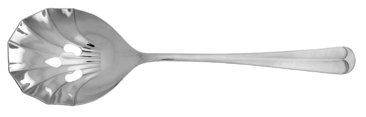 COG1 (Stainless) Pierced Solid Serving Spoon by Continental Gourmet-1