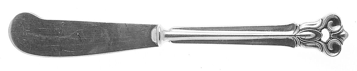 Monica (Sterling) Hollow Handle Paddle Butter Spreader (Solid) by Cohr-1