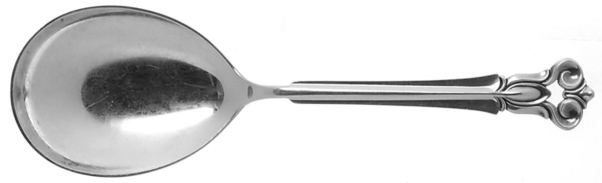 Monica (Sterling) Solid Smooth Casserole Spoon by Cohr-1