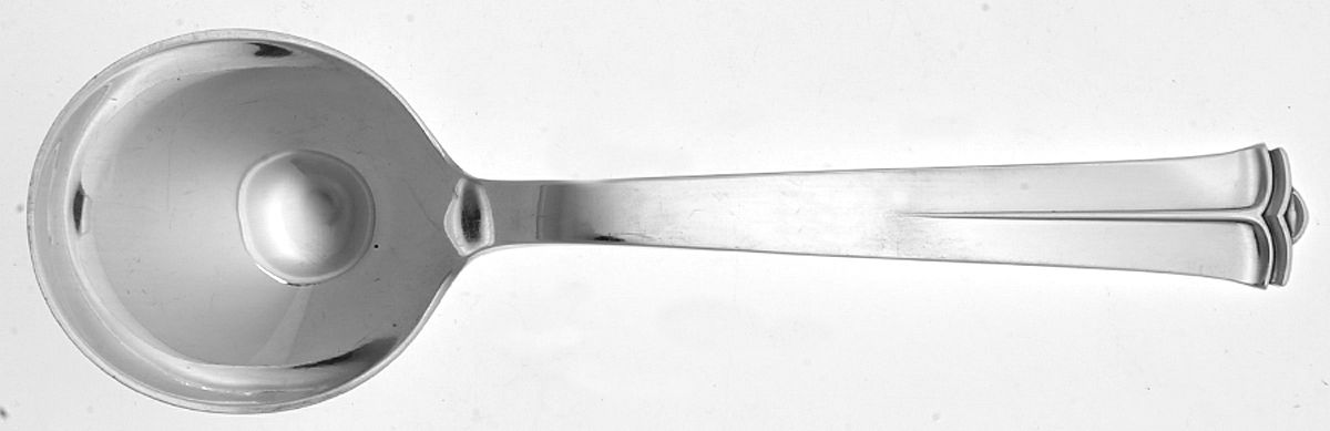 Sparta (Sterling) Round Bowl Soup Spoon (Cream Soup) by Cohr-1