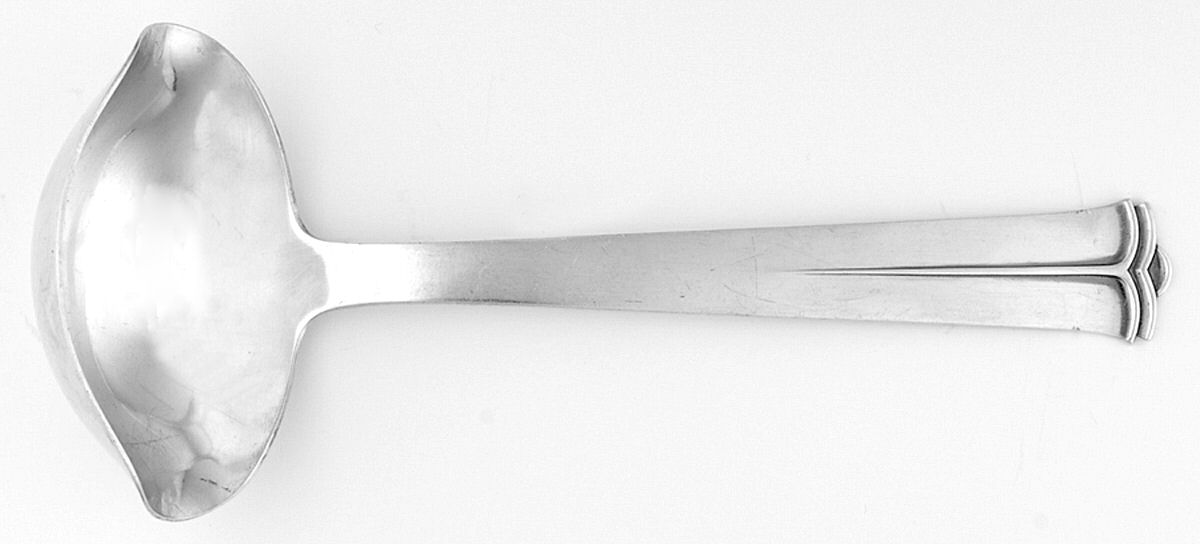 Sparta (Sterling) 2 Spout Gravy Ladle-Solid Piece by Cohr-1