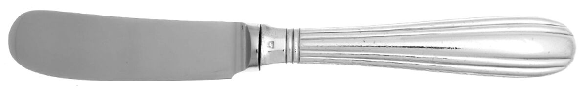 Alliance (Silverplate) Butter Spreader Hollow Hdl-Paddle/Stainless Blade by Jean Couzon-1