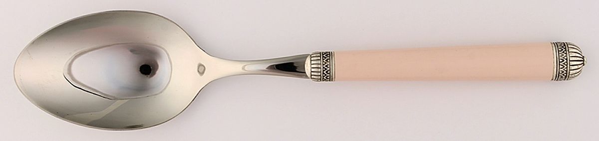 Carthage-Ivory (Stainless) Solid Serving Spoon by Jean Couzon-1