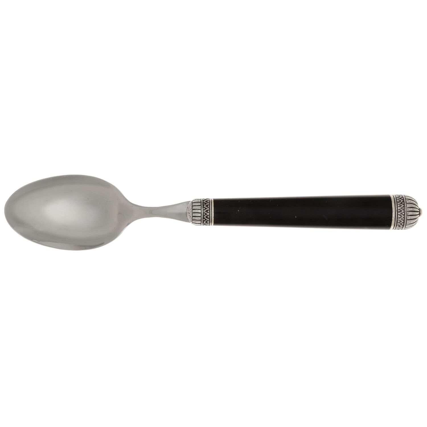 Carthage-Black (Stainless) Place/Oval Soup Spoon by Jean Couzon-1