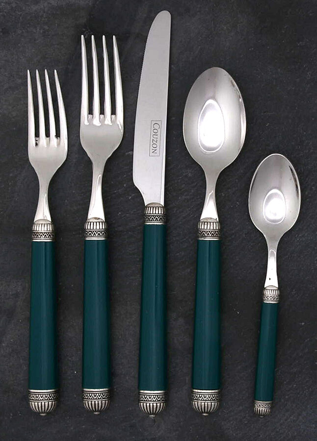 Carthage-Green (Stainless) 40 Piece Estate Set by Jean Couzon-1
