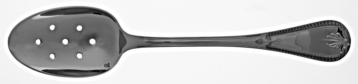 Consul (Stainless) Pierced Solid Serving Spoon by Jean Couzon-1