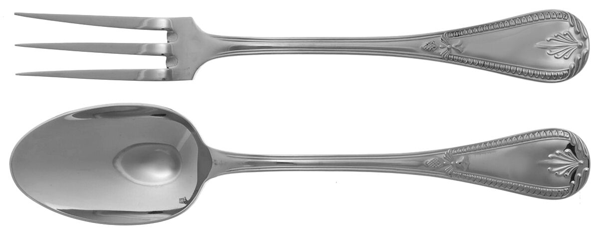 Consul (Stainless) Solid Serving Set by Jean Couzon-1