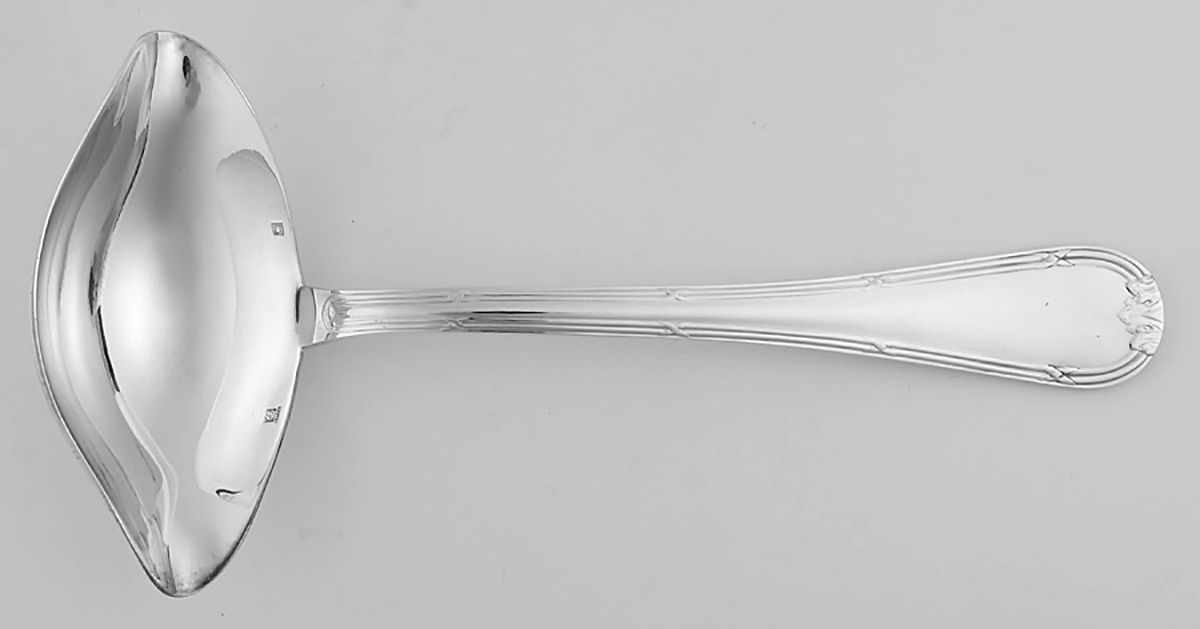 Croisade (Silverplate) Solid Gravy Ladle by Jean Couzon-1