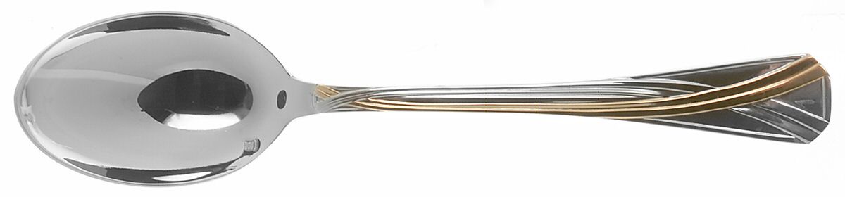 Eclat Gold (Stainless, Gold Accent) Place/Oval Soup Spoon by Jean Couzon-1