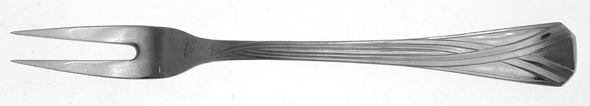 Eclat (Stainless) Small Solid Cold Meat Serving Fork by Jean Couzon-1