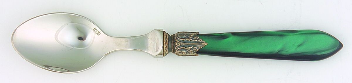 Galaxy-Green (Stainless) Teaspoon by Jean Couzon-1