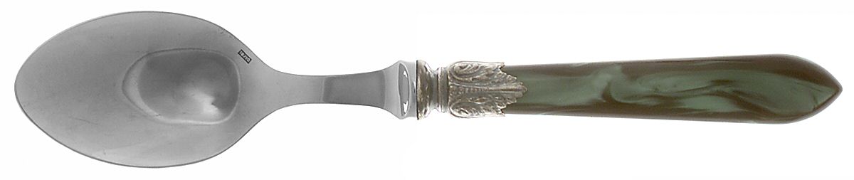 Galaxy-Green (Stainless) Place/Oval Soup Spoon by Jean Couzon-1
