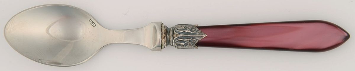 Galaxy-Red (Stainless) Teaspoon by Jean Couzon-1