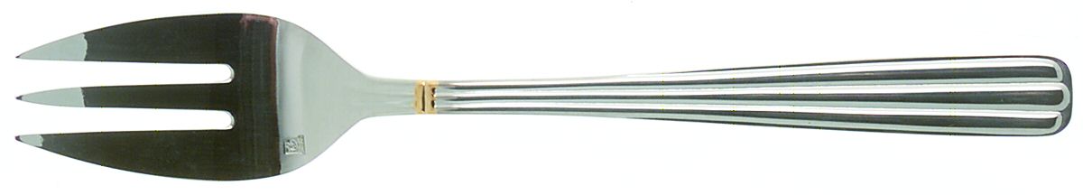 Isis Gold (Stainless, Gold Accent) Individual Solid Fish Fork by Jean Couzon-1