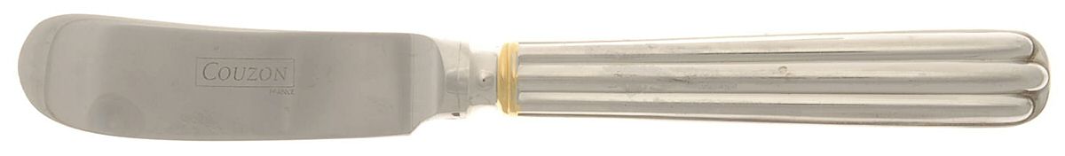 Isis Gold (Stainless, Gold Accent) Butter Spreader Hollow Hdl-Paddle/Stainless Blade by Jean Couzon-1
